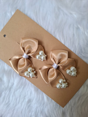Creamy Gold Bubble Bliss Bow