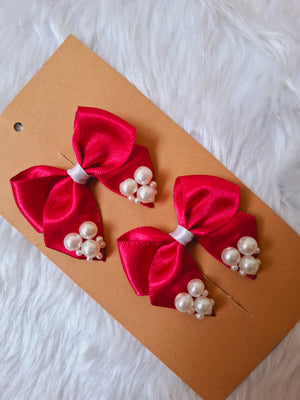 Royal Red Bubble Bliss Bow