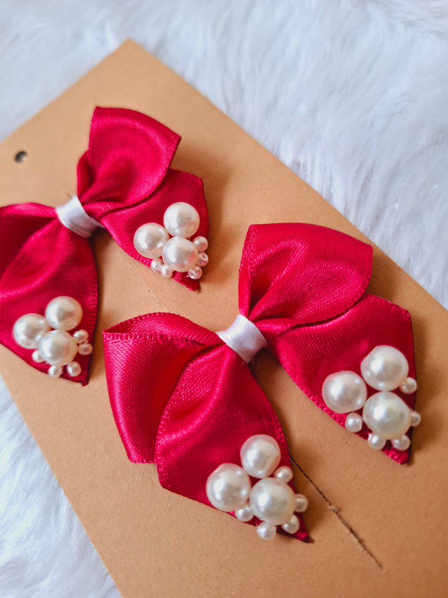 Royal Red Bubble Bliss Bow