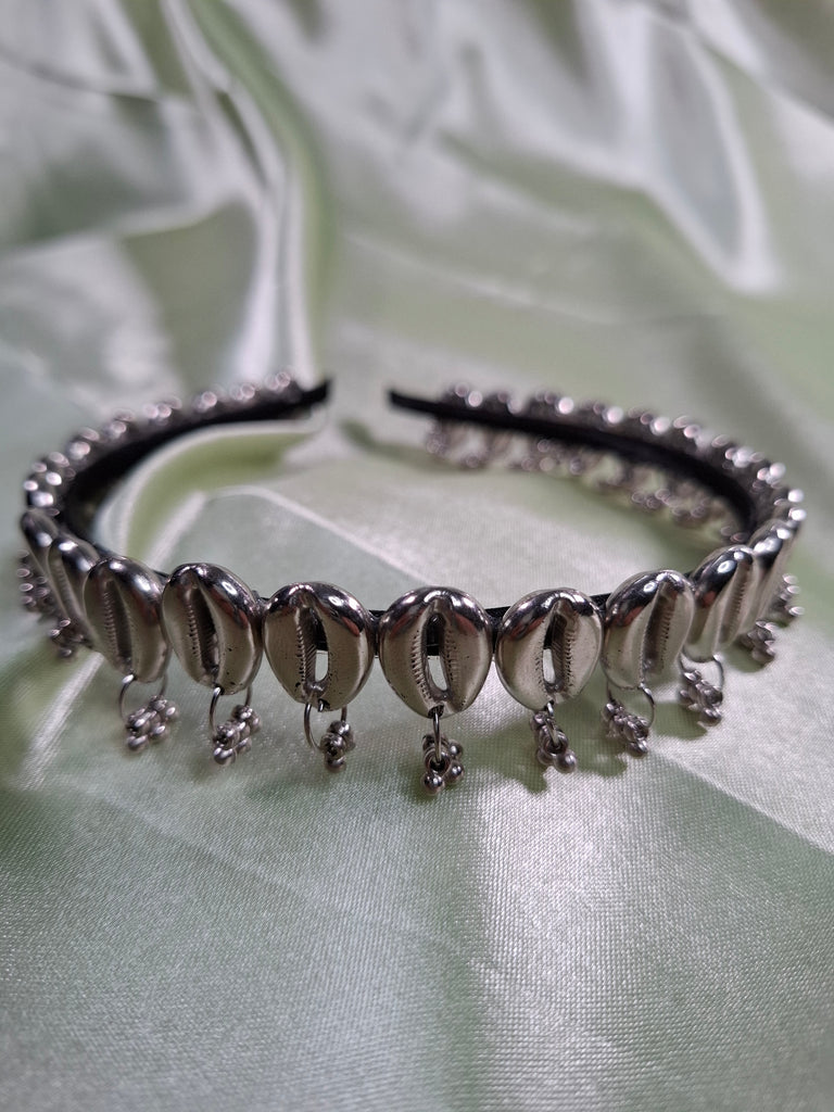 Silver Cowrie Headband