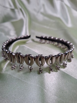 Silver Cowrie Headband