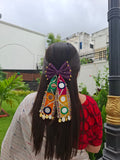 Magenta Mirror Tail Bow