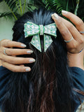 Green bling fling bow