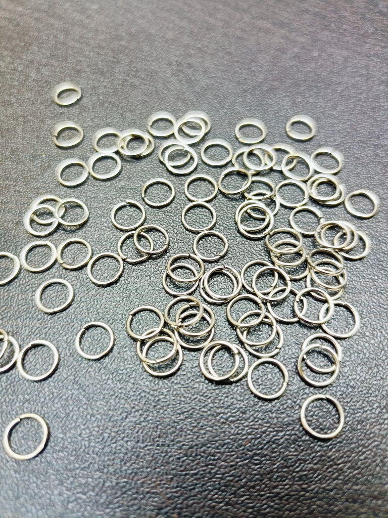 Silver Jump Rings 6mm-100 gram