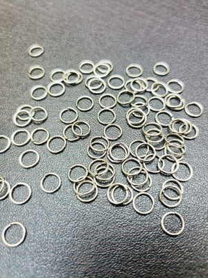 Silver Jump Rings 6mm-100 gram
