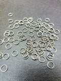 Silver Jump Rings 6mm-100 gram