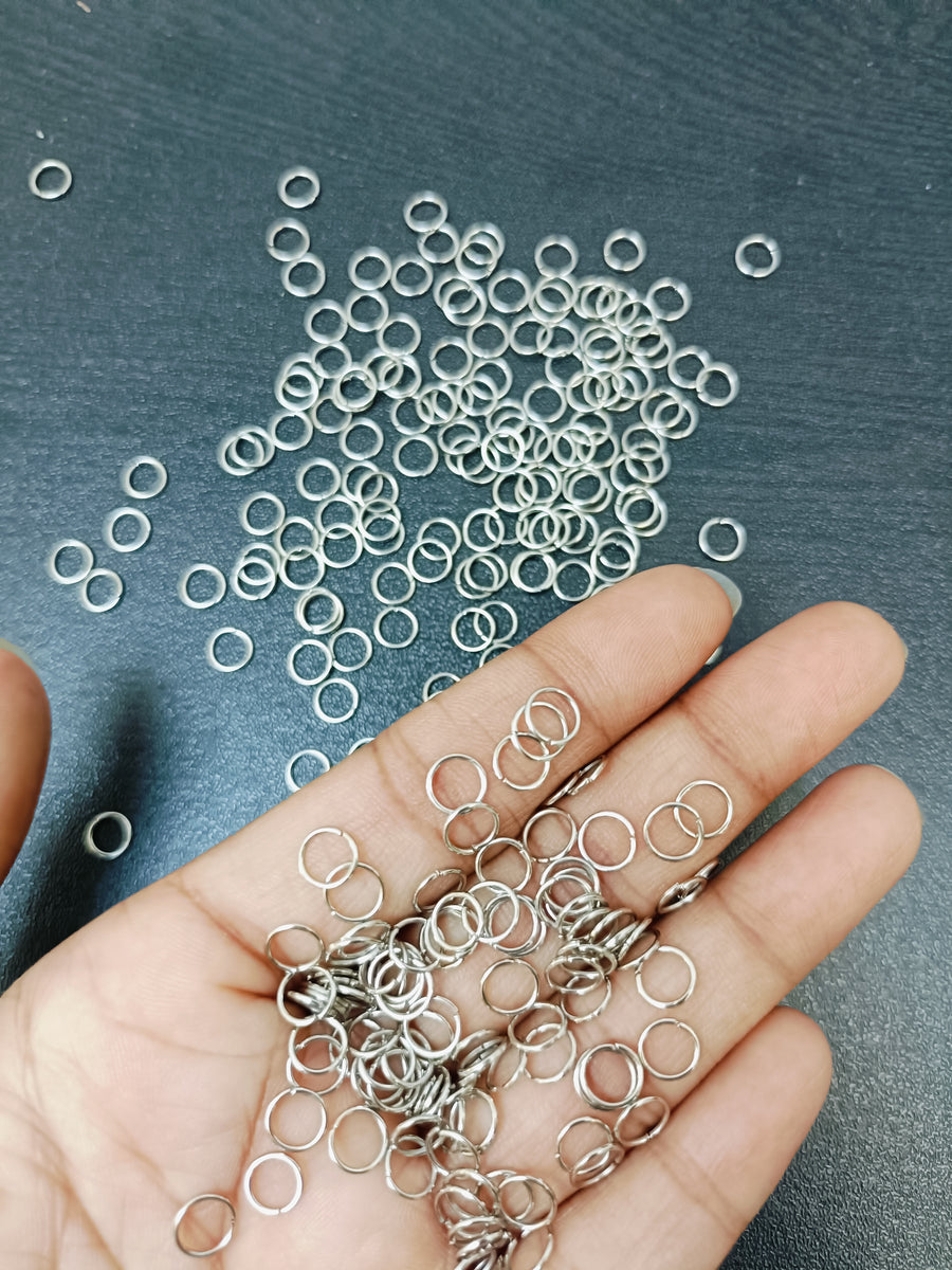 Silver Jump Rings 6mm-100 gram