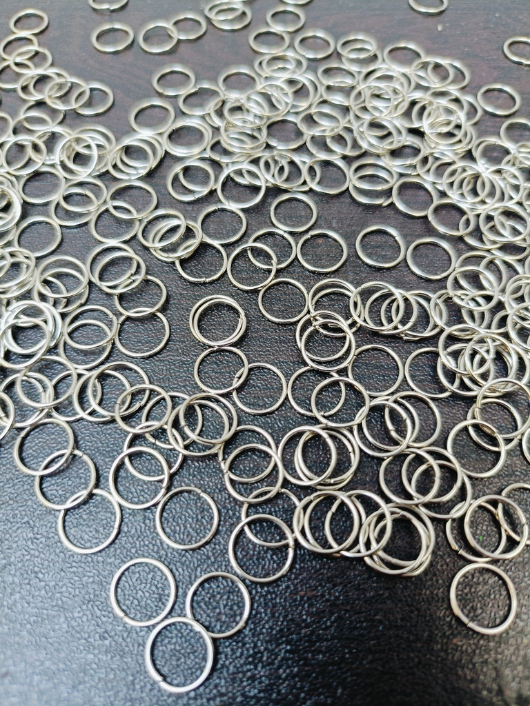 Silver Jump Rings 8mm-100 gram