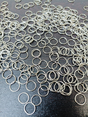 Silver Jump Rings 8mm-100 gram