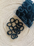 Black Elastic Hair Ties- 50 pieces