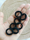 Black Elastic Hair Ties- 50 pieces