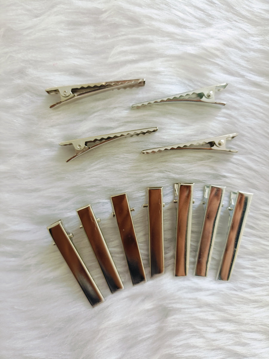 Silver Alligator clip 30 piece-4 cm