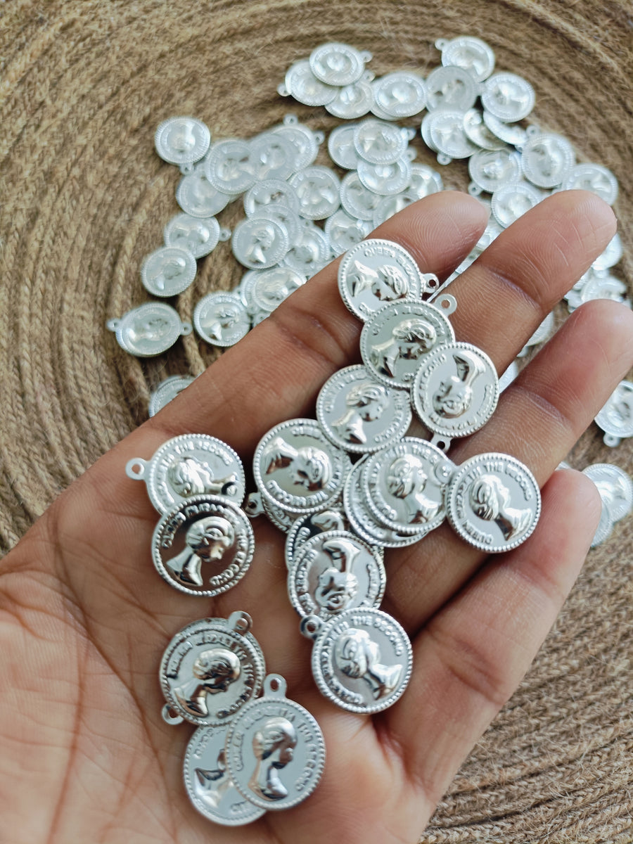 Silver Metal Gini Coins-20 gm