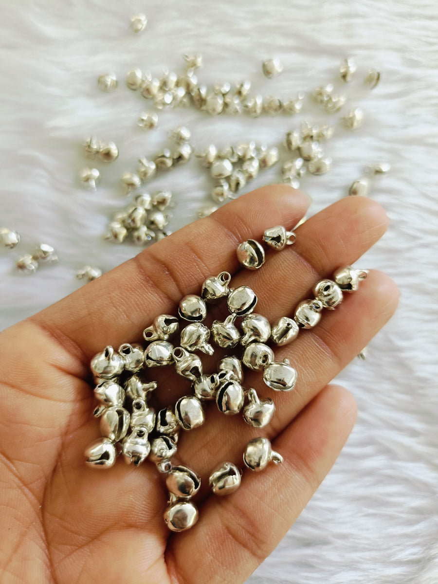 Silver Ghooghri 4mm-50 gm (regular size)