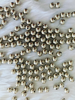 Silver with-hole Pearl-6mm-100 gm