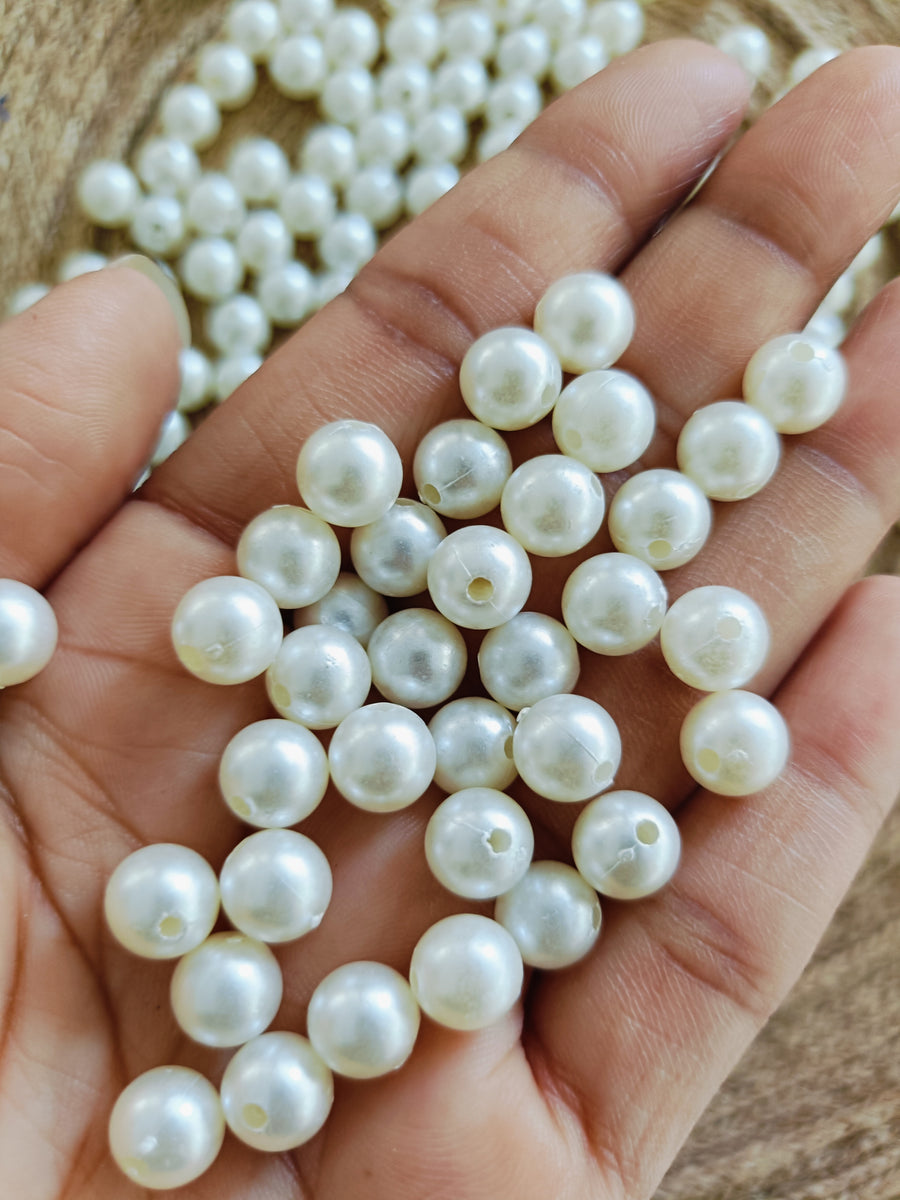 Pearl with-hole 6mm-100 gm