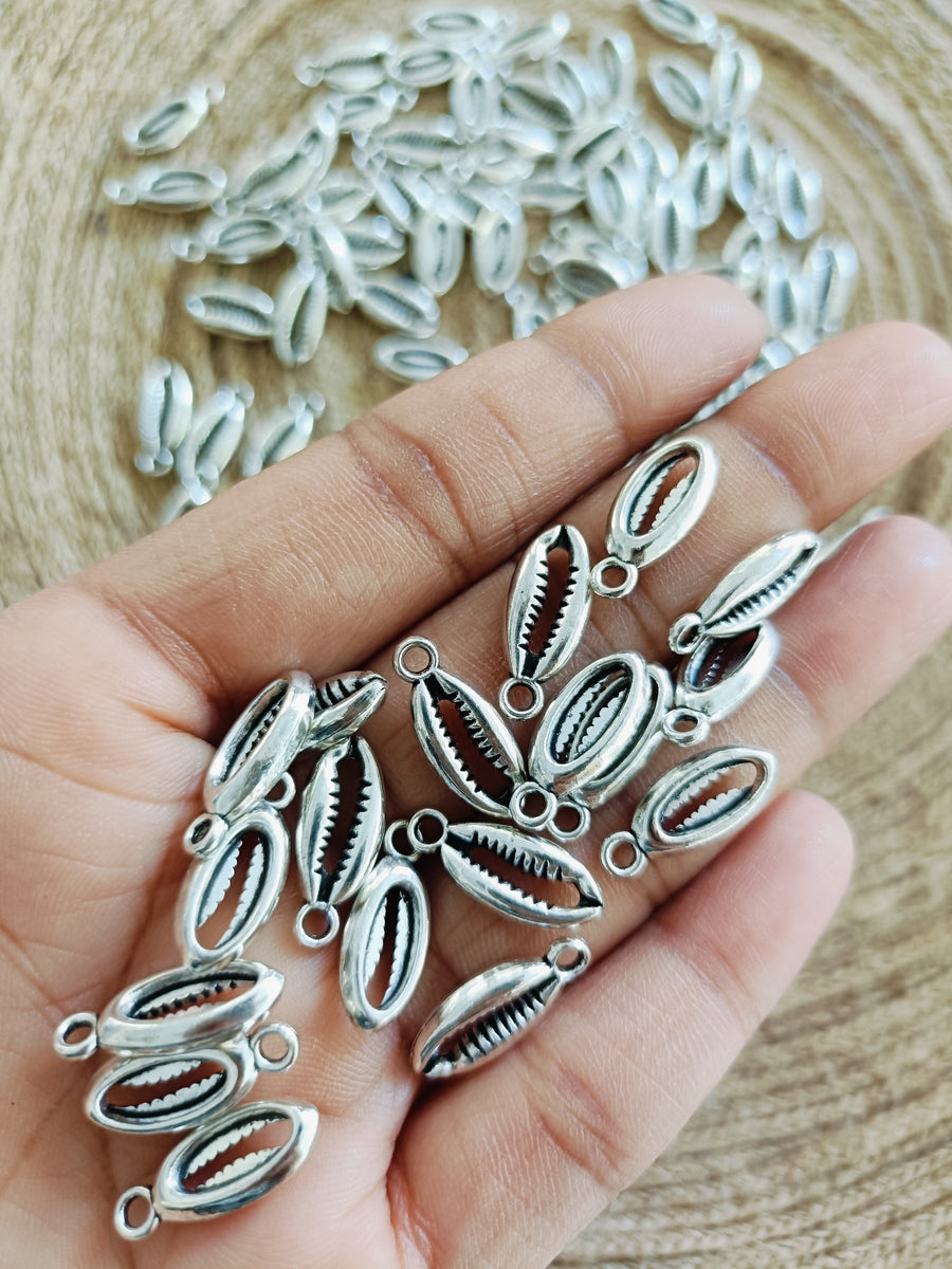 Silver Shell Charms