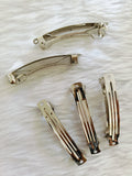 Silver Metal Barrette Clip 10 Piece