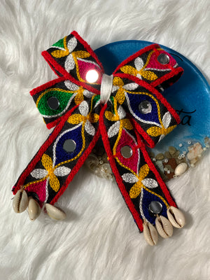 Red Rupaa bow clip