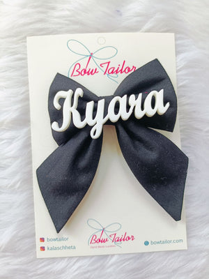 Black Customize Name Bow