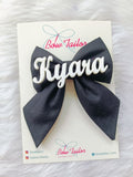 Black Customize Name Bow