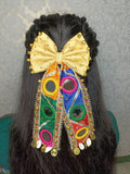 Yellow Mirror Tail Bow