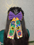 Purple Mirror Tail Bow