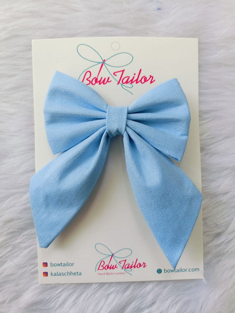 Baby Blue ColourTail Bow