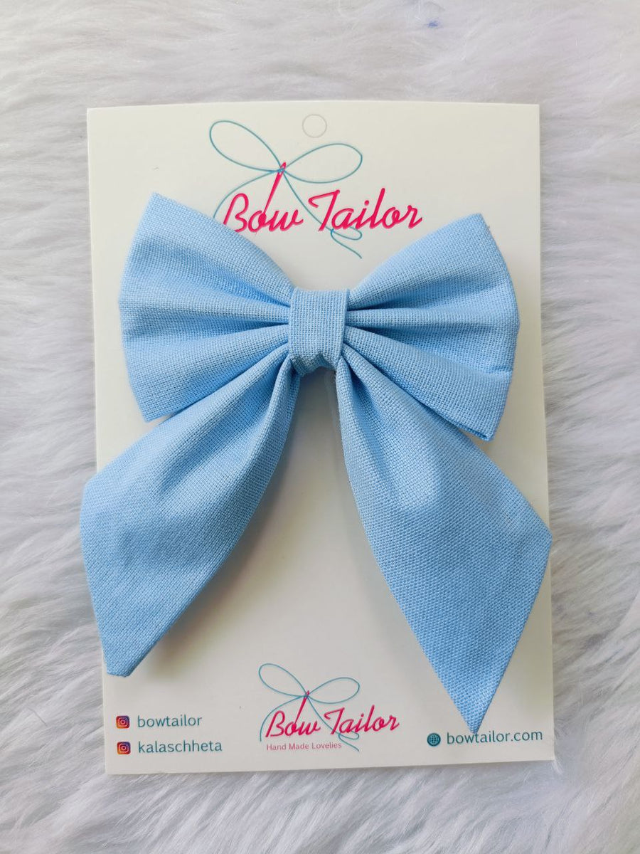 Baby Blue ColourTail Bow