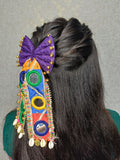 Purple Mirror Tail Bow