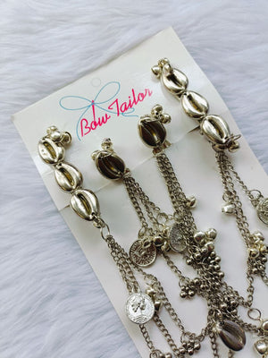 Silver Cowrie Dual Clip