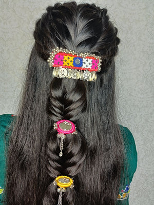 Silver Gini Gajra Clip