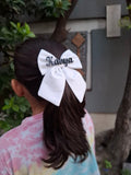 White plain Customize name bow