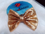 Golden Sparkle Sequin Bow