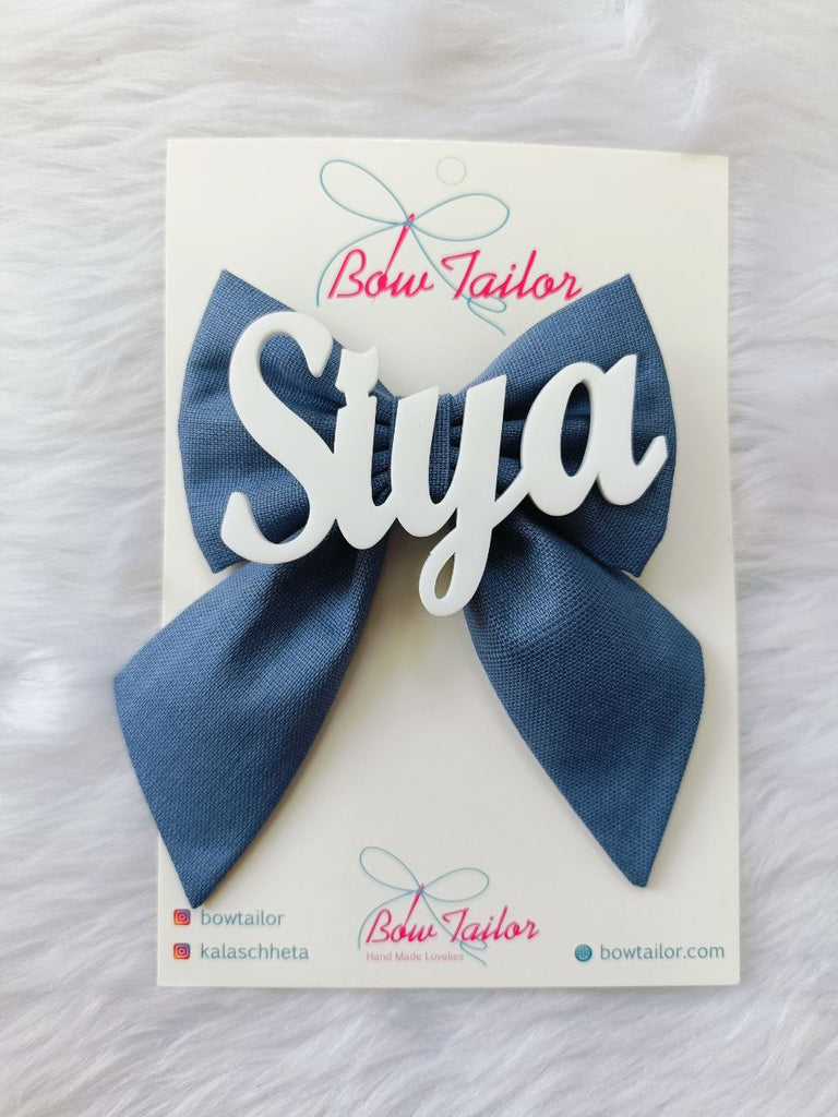 Grey Customize Name Bow