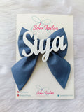 Grey Customize Name Bow
