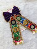 Purple Mirror Tail Bow
