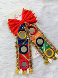 Red Mirror Tail Bow