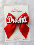 Red Customize Name Bow